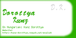 dorottya kunz business card